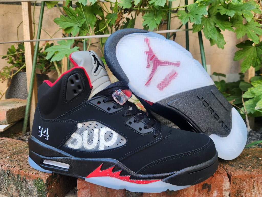 Air Jordan 5 Retro Supreme 'Black'