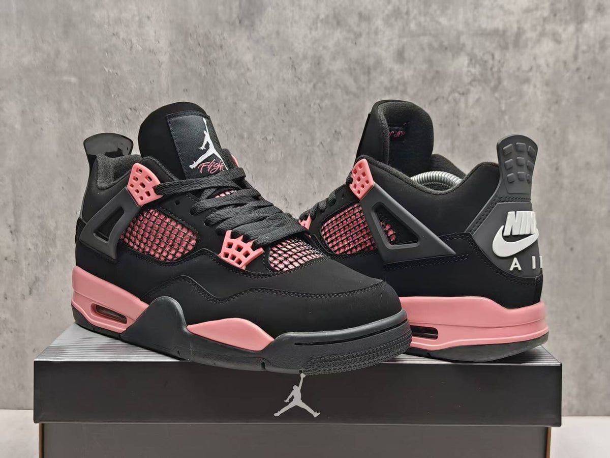 Air Jordan 4 Custom 'Pink Thunder' Black/Pink 2025