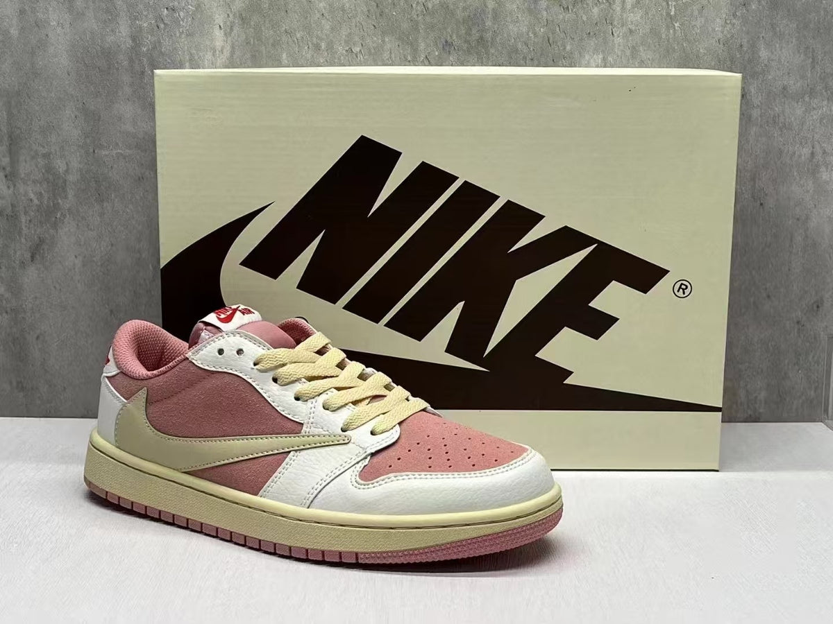 Travis Scott x Air Jordan 1 Low OG 'Shy Pink Red'