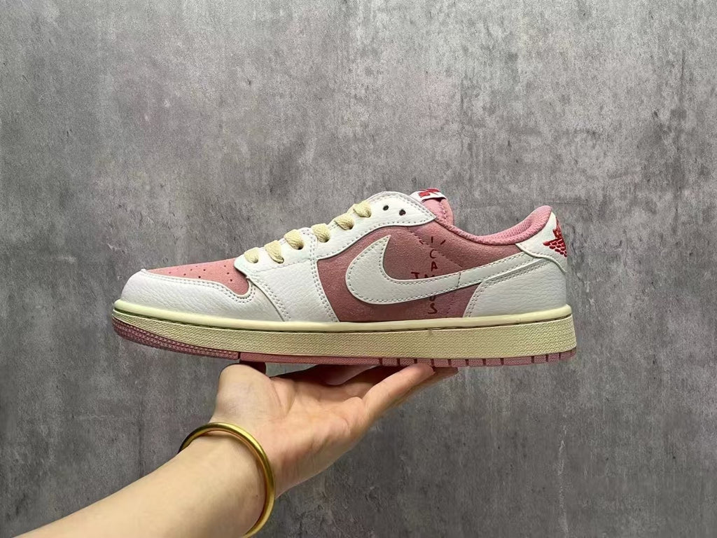 Travis Scott x Air Jordan 1 Low OG 'Shy Pink Red'