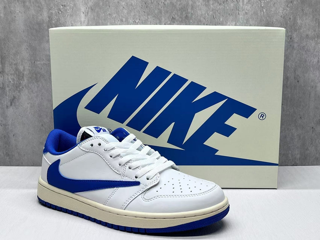 Fragment Design x Travis Scott x Air Jordan 1 Low OG SP 'Sail Military Blue' 2025