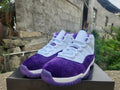 Air Jordan 11 Retro Custom Blanc/Violet Royal