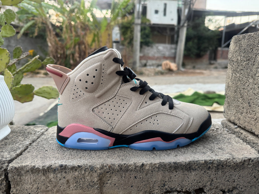Air Jordan 6 Retro 'Beige Pink Blue Gradient'