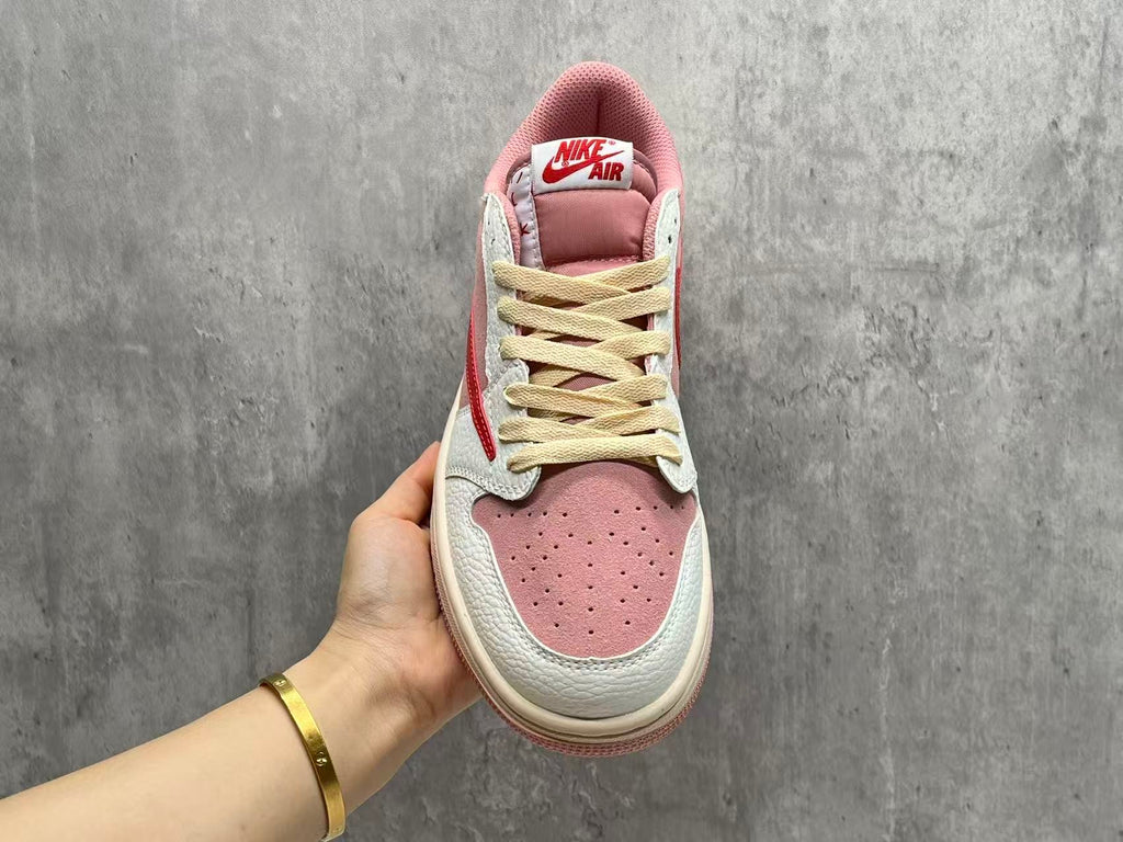 Air Jordan 1 Low OG x Travis Scott "Shy Pink/Red"