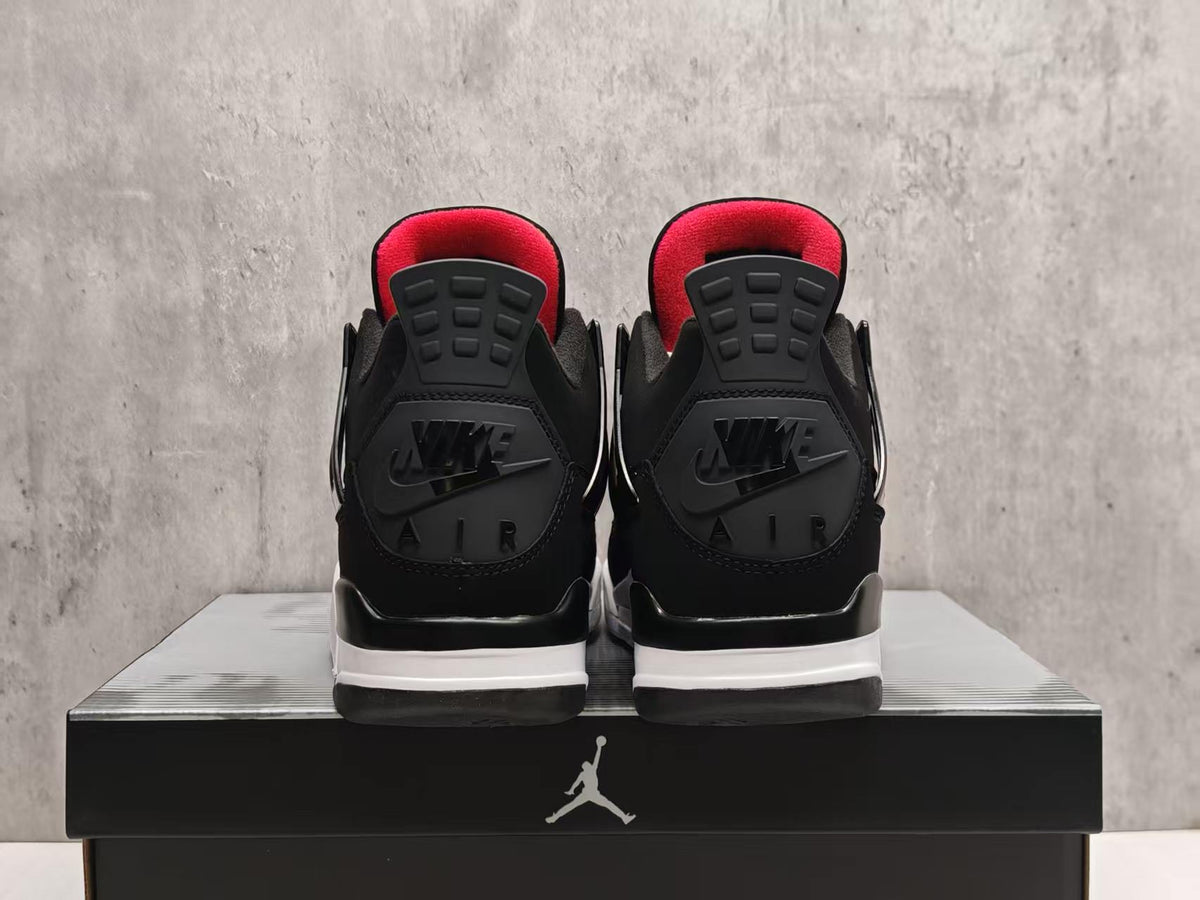 Air Jordan 4 Retro 'Black Suede Red Tongue'