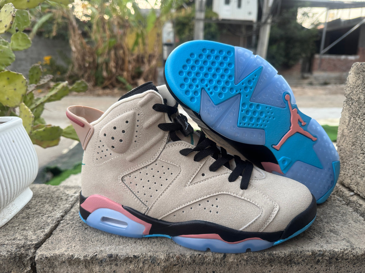 Air Jordan 6 Retro 'Beige Pink Blue Gradient'