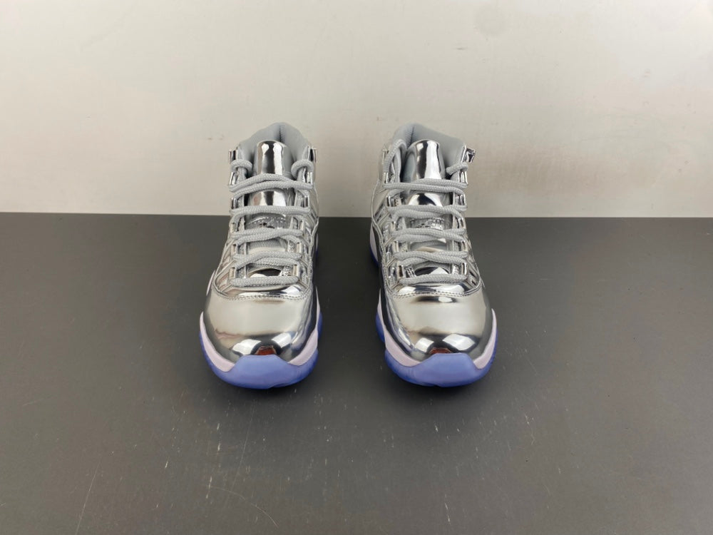 Air Jordan 11 Retro Custom High-Top - Metallic Silver Mirror