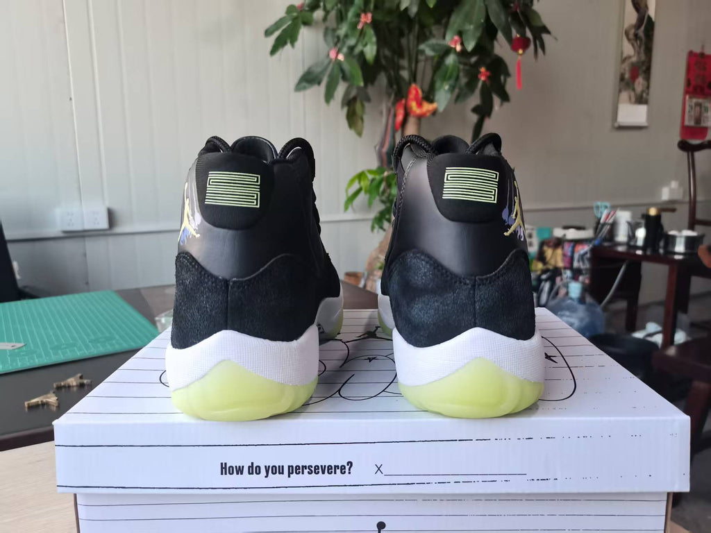 Air Jordan 11 Retro "Inner Beast" Black/Barely Volt (GS)