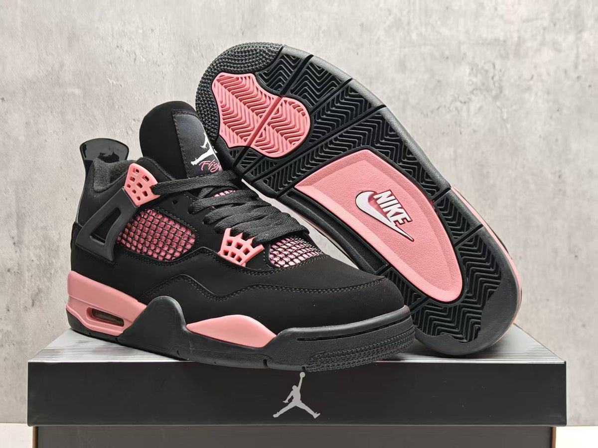 Air Jordan 4 Custom 'Pink Thunder' Black/Pink 2025