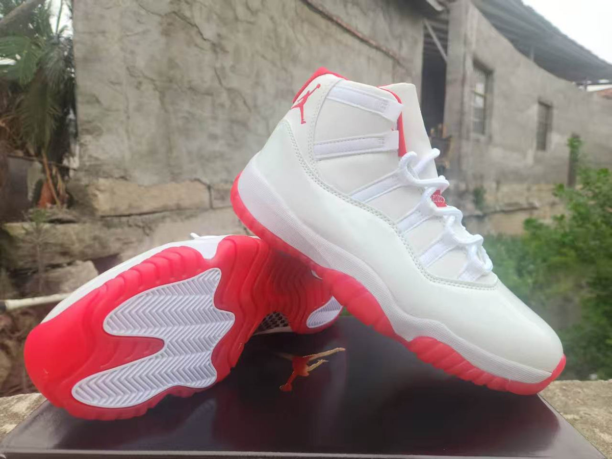 Air Jordan 11 Retro Custom 'Varsity Red Bottom' White/Red 2026
