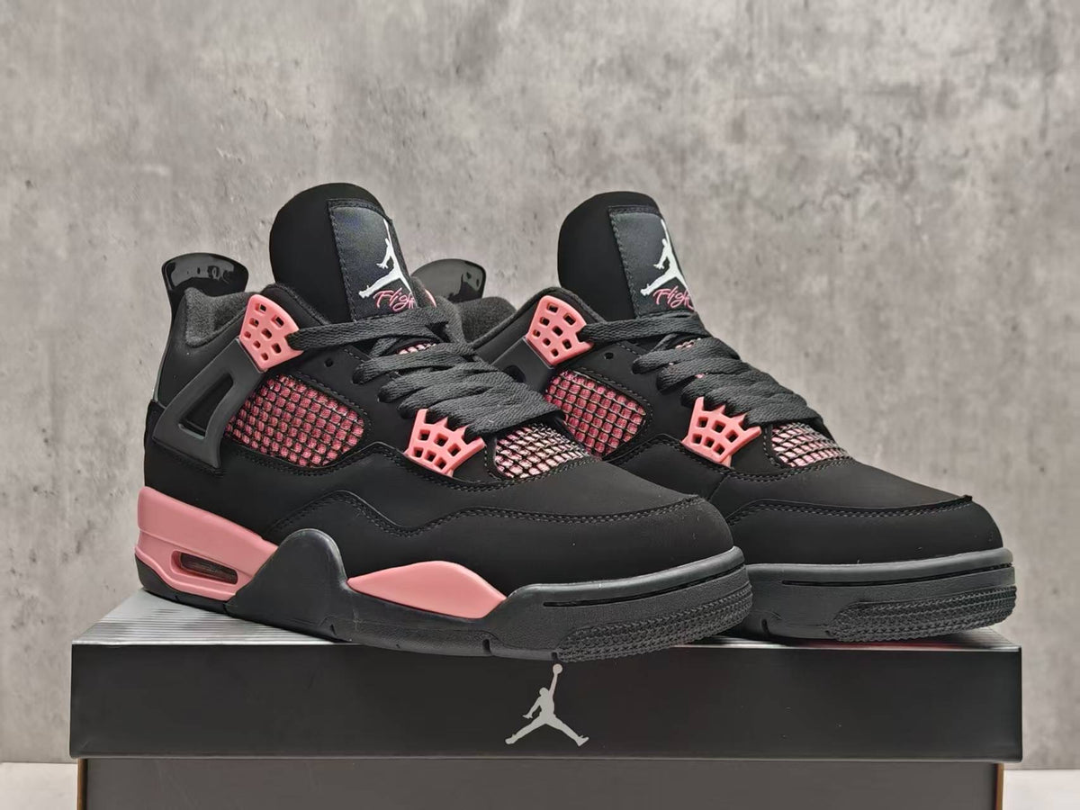 Air Jordan 4 Custom 'Pink Thunder' Black/Pink 2025