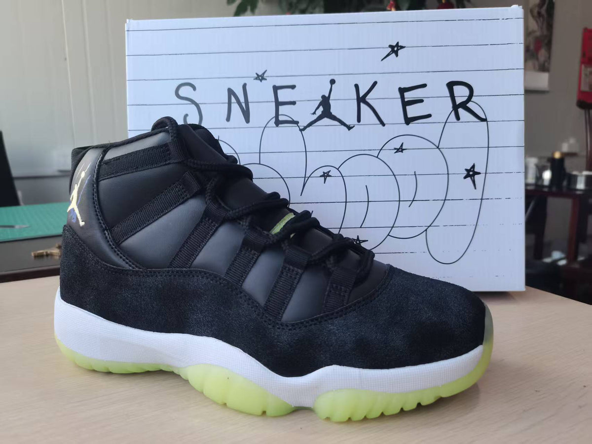 Air Jordan 11 Retro "Inner Beast" Black/Barely Volt (GS)