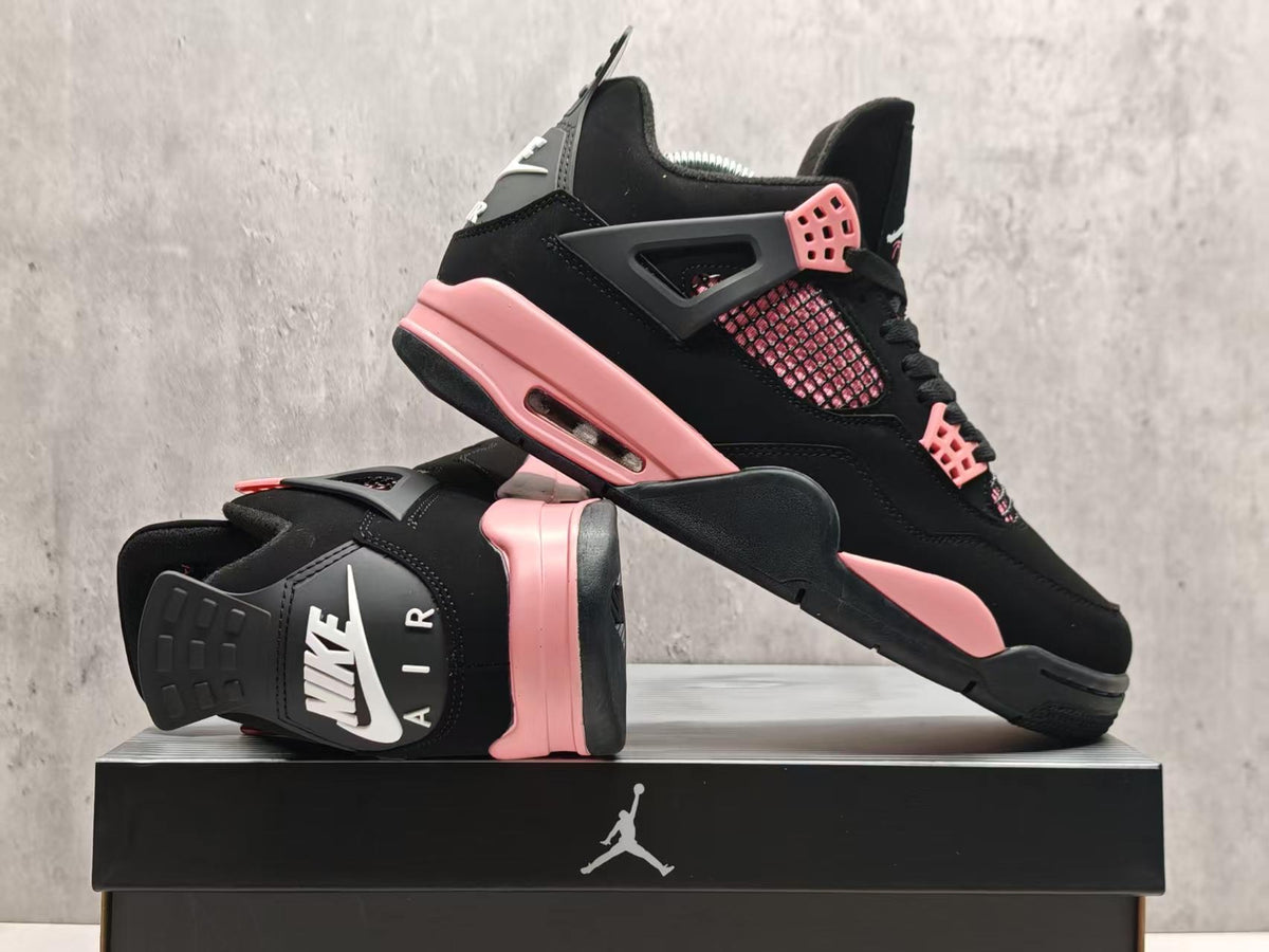 Air Jordan 4 Custom 'Pink Thunder' Black/Pink 2025