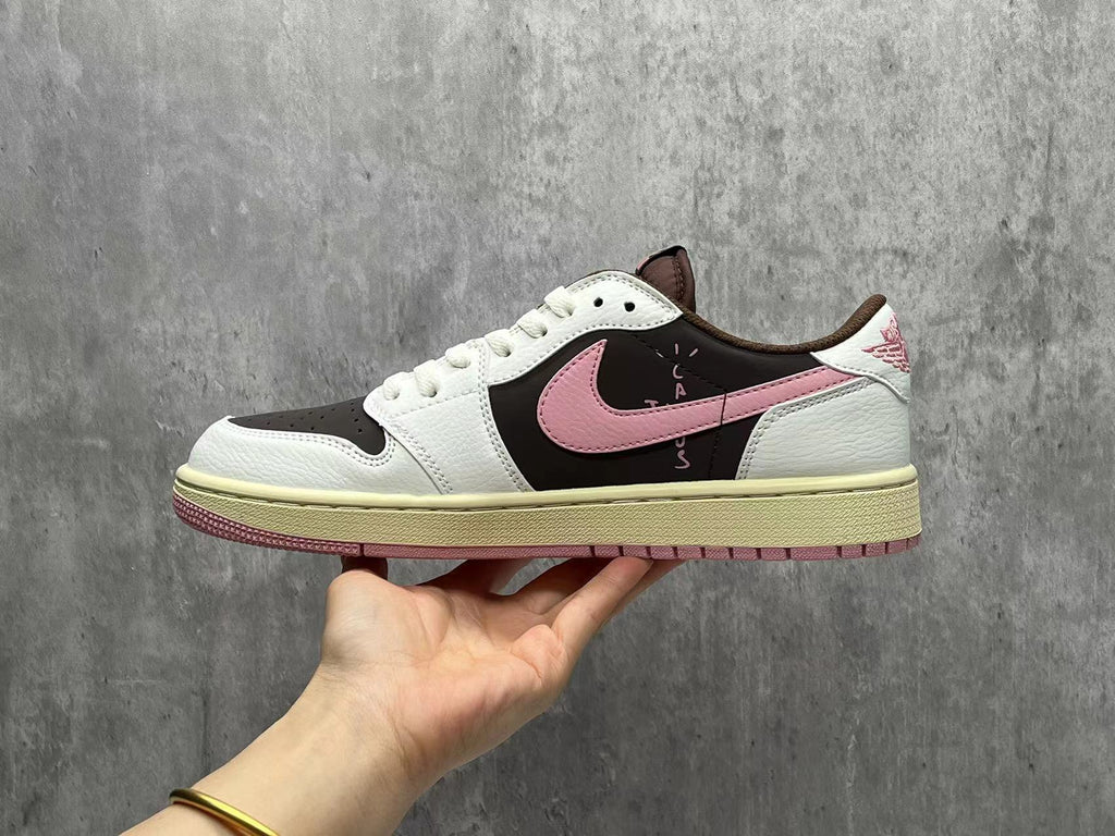 Travis Scott x Air Jordan 1 Retro Low OG SP 'Reverse Mocha' Pink